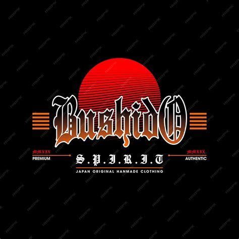 Premium Vector Bushido Spirit Japan Original Clothing Vintage