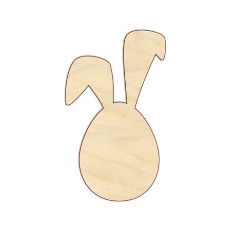 Multiple Sizes Laser Cut Bunny Rabbit Ready To Paint Unfinished Wood