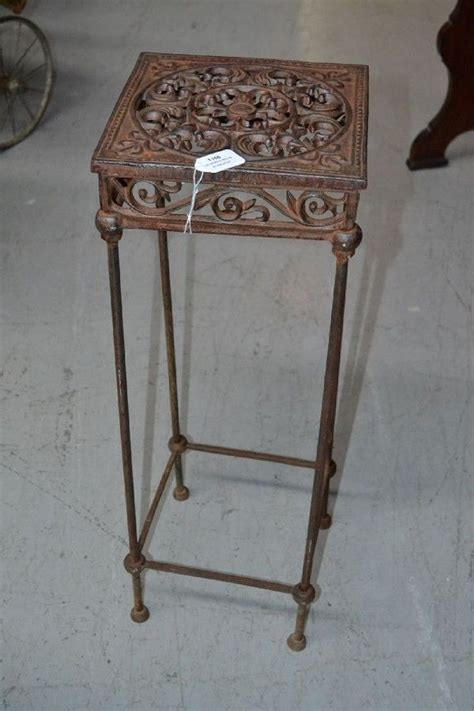 Wrought Iron Plant Stand Antique And Elegant Decorative Garden