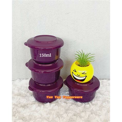 Tupperware Purple Royale Petit Serving Bowl 2 PCS 4 PCS 150ml