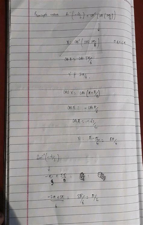 The Principal Value Of Sin 1 Left Frac Sqrt 3 2