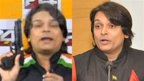 rahul easwar took a gun during channel debate; hashmi taj ibrahim says channel has no ...