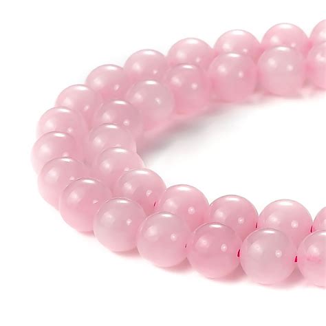 Beadnova Natural Rose Quartz Beads Natural Crystal Beads Stone Gemstone