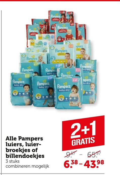 Alle Pampers Luiers Luier Broekjes Of Billendoekjes 3 Stuks Aanbieding