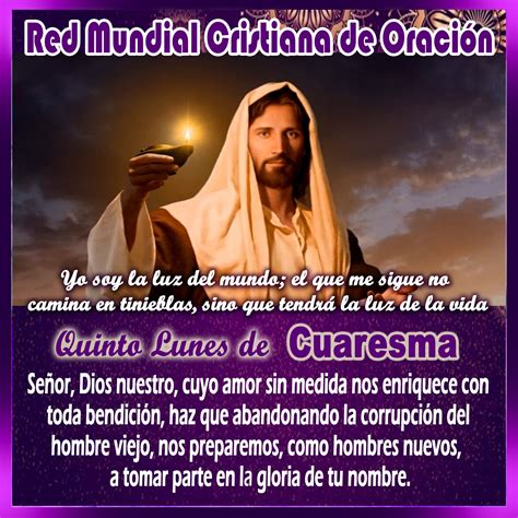 Quinto Lunes de Cuaresma Red Mundial Cristiana de Oración RMCO