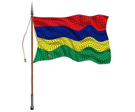 Premium Photo National Flag Of Mauritius Background With Flag Of Mauritius