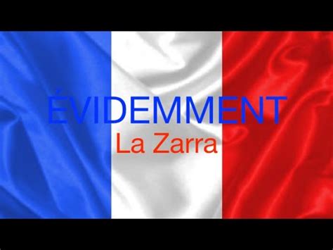 Videmment La Zarra Karaok From Eurovision Youtube