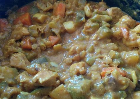 Frango E Legumes Ao Curry Receita Por Clara Souza Cookpad