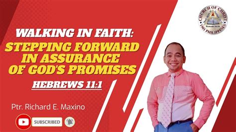 Walking In Faith Stepping Forward In Assurance Of God S Promises By