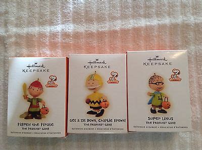 Hallmark Peanuts Gang Super Linus Charlie Brown Pigpen Ornaments