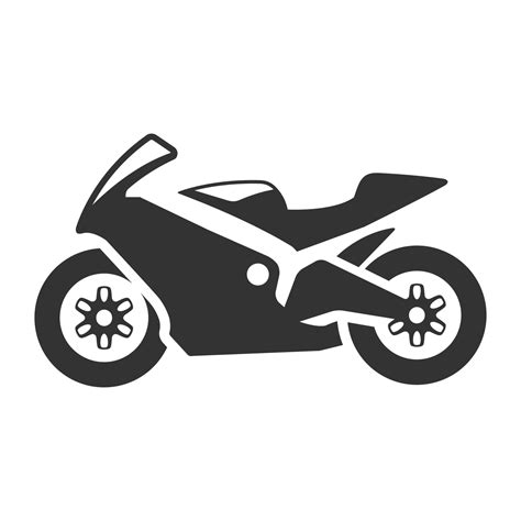 Black and white icon motorcycle 14031478 Vector Art at Vecteezy