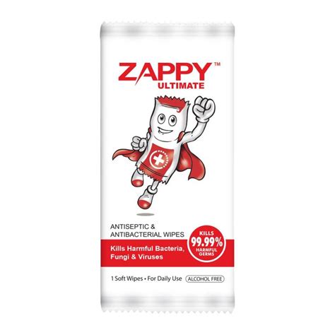 Zappy Ultimate Antiseptic Wipes 100 Sachets Lazada Singapore