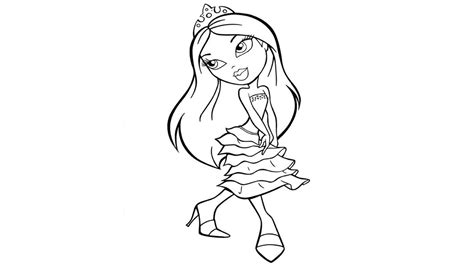 Dibujo De Bratz Para Colorear Y Pintar 12234