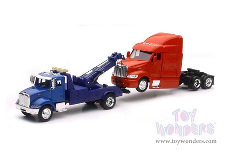 New Ray Peterbilt Tow Truck Model With Truck Cab Model