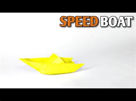 How To Make A Origami Paper Speed Boat That Floats Diy Origami Speed