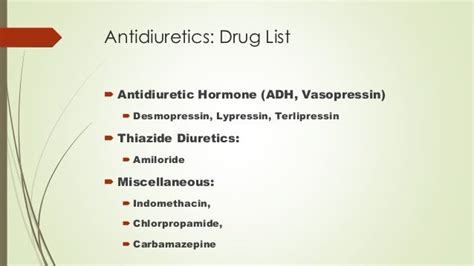 Antidiuretics