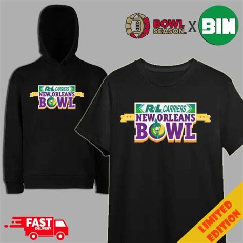 New Orleans Bowl Logo Bowl Season 2023-2024 College Football Bowl Games T-Shirt Long Sleeve ...