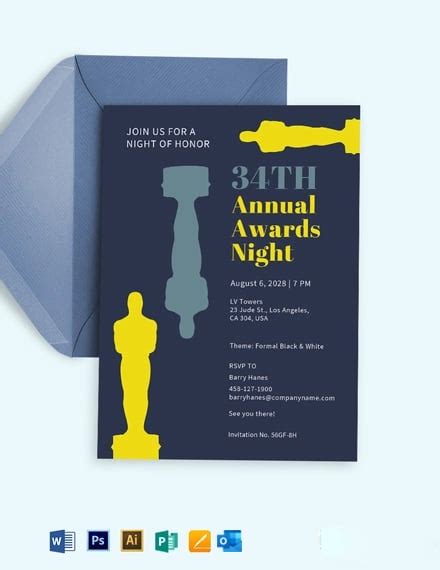 FREE Award Ceremony Invitation Word - Template Download | Template.net