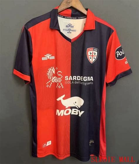 Cagliari Home Shirt 23 24 Thai Quality Football Jersey Fan Edition Lazada