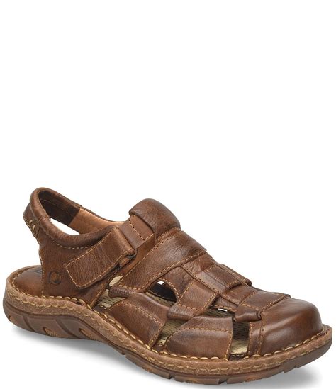 Born Men S Cabot Iii Leather Fisherman Sandal Dillard S