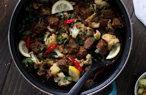 Gobi Gosht Meat And Cauliflower Stew Recipe