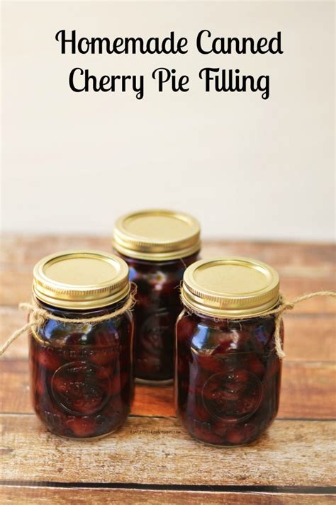 Homemade Canned Cherry Pie Filling