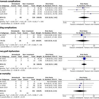 Forest Plot Of Pooled Risk Ratio For Nintedanib 12 21 22 23 A