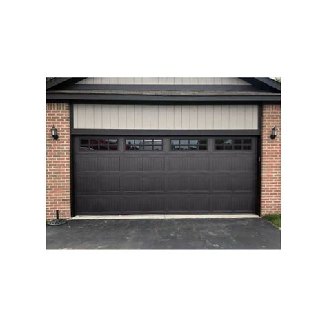 Chi Timeless Stamped Carriage House Insulated Modern Garage Doors With Glass In Powder Coated