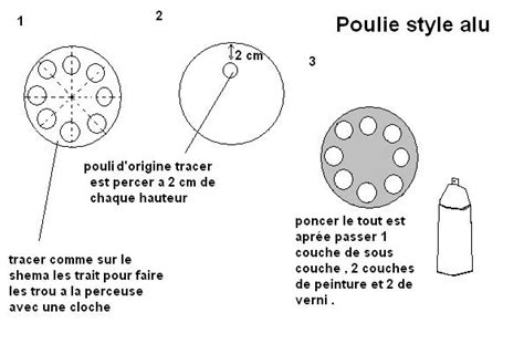 Poulie D Origine Style Poulie En Alu Mobylette