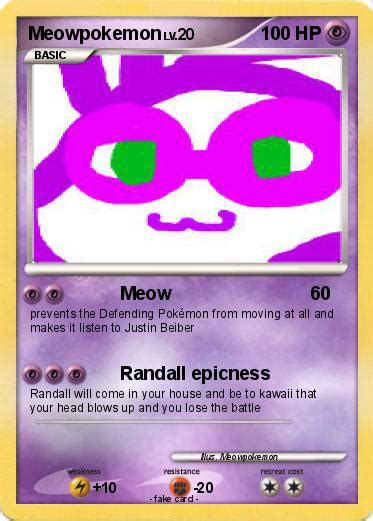 Pok Mon Meowpokemon Meow My Pokemon Card