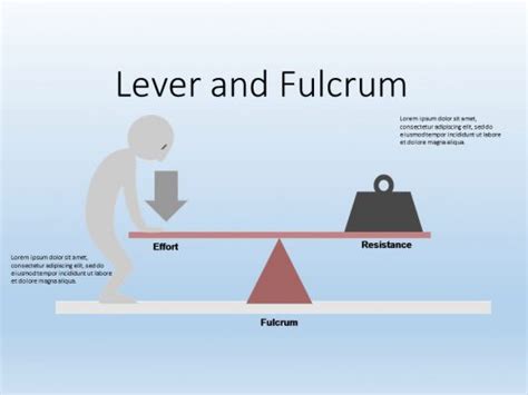 Lever and Fulcrum PowerPoint Template Slide