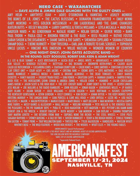 Third Round Of Official Showcasing Acts Revealed For AMERICANAFEST 2024