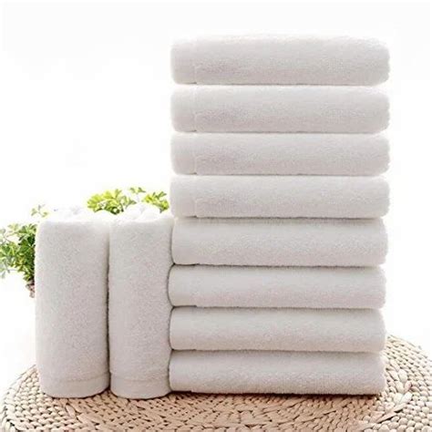 Cotton Plain White Face Towel Size 12 X 12 Inch At Rs 69 Piece In