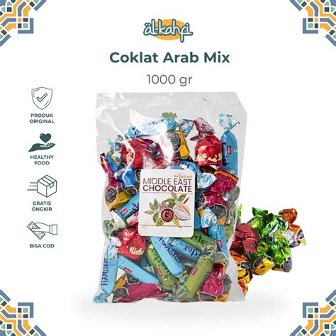 Jual Coklat Arab Mix 1 Kg Aneka Cokelat Oleh Oleh Haji Umroh Shopee