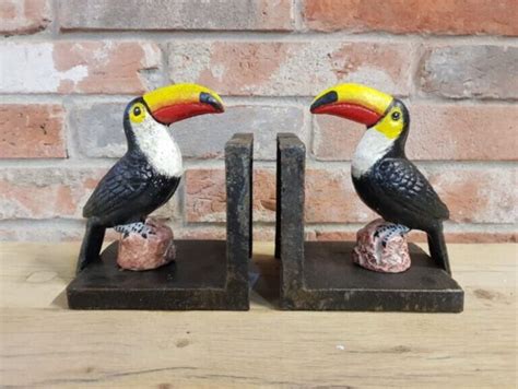 Guinness Toucan Cast Iron Bookends Etsy