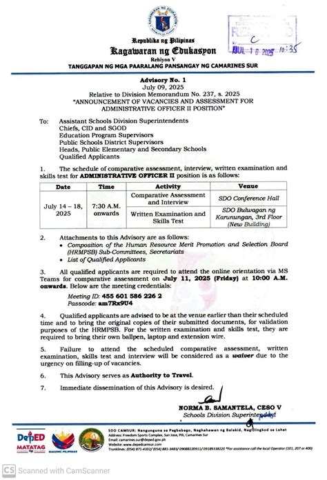 FYI... - DepEd CamSur Recruitment, Selection and Placement | Facebook