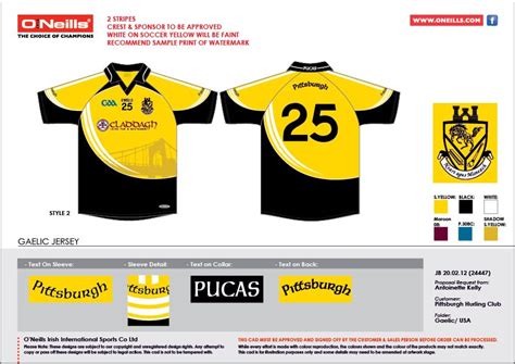 Pittsburgh Jerseys 2012 - Check out the Pittsburgh hurling team! Great ...