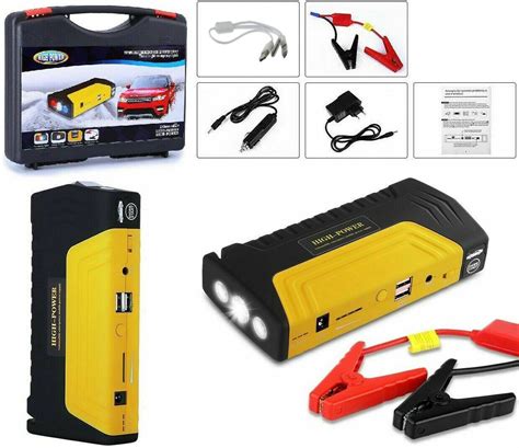 BOOSTER STARTER AVVIATORE BATTERIA AUTO MOTO EMERGENZA POWER BANK