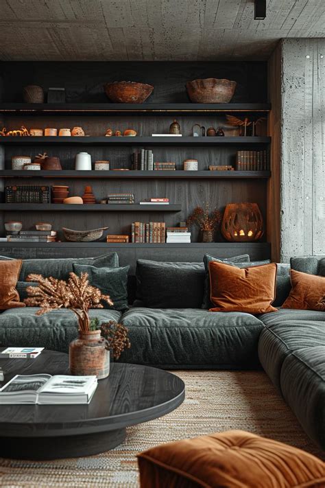 15 Best Moody Mid Century Modern Living Room Ideas In 2024 Dark