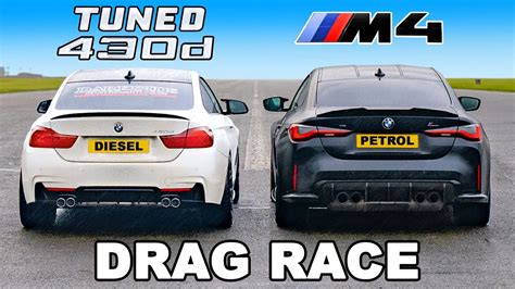 BMW Tuned 430d Vs BMW M4 DRAG RACE YouTube