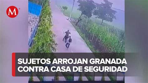 Dos Sujetos Arrojan Granada Contra Casa De Seguridad De Organizaci N