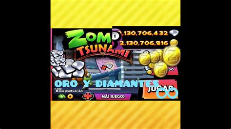 Zombie Tsunami Con Oro Y Diamantes Infinitos YouTube