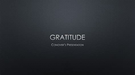 Gratitude Presentation