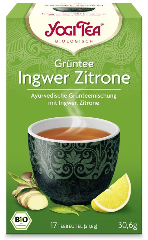 Yogi Tea Gr Ntee Ingwer Zitrone Bio X G Online Kaufen