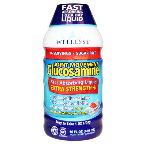 Wellesse Premium Liquid Supplements Joint Movement Glucosamine