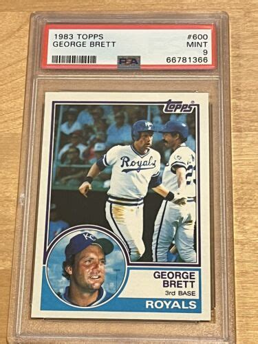 Topps Baseball George Brett Royals Psa Ebay