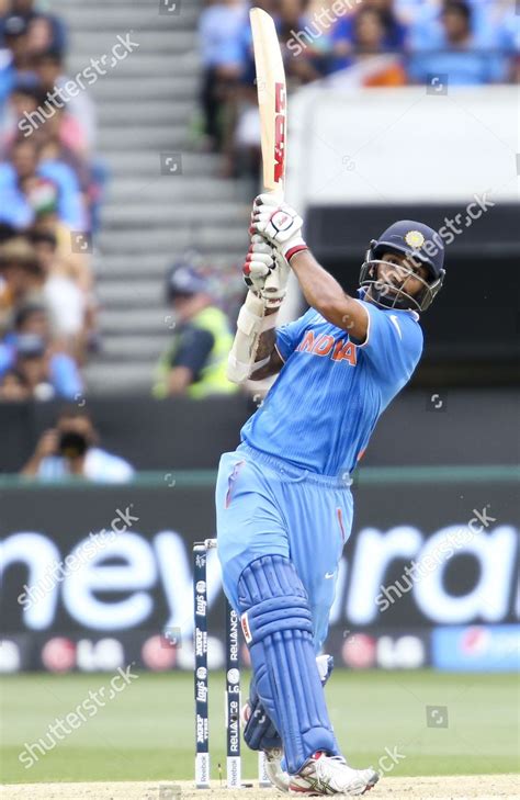 Shikhar Dhawan Hits While Batting Editorial Stock Photo Stock Image