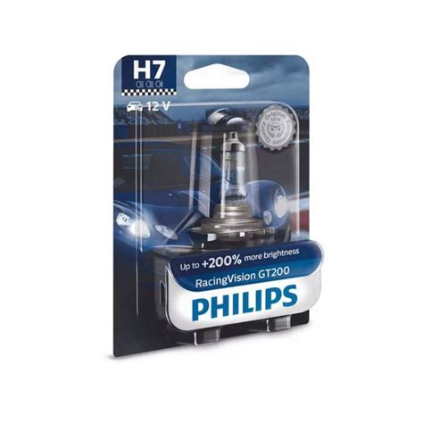 1 Lampadina PHILIPS H7 RACING VISION GT200 12V 55W Norauto