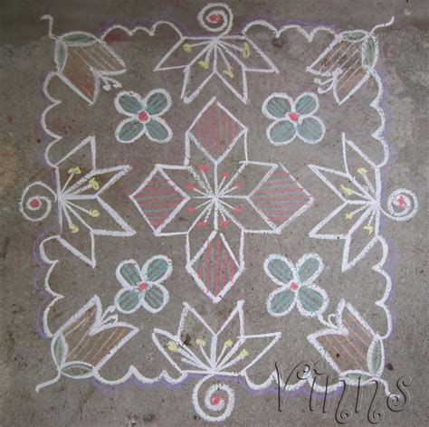 Flower Kolam | Vinns Kolam