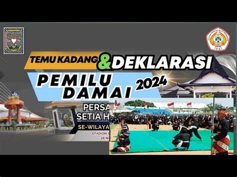 Prtnjkan Beladiri Seni Dari Dulur PSHT Dalam Rangka Temu Kadang Dan